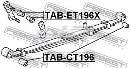 Bloco silencioso de dianteiro suspensão de lâminas traseira para Toyota Carina (T17)