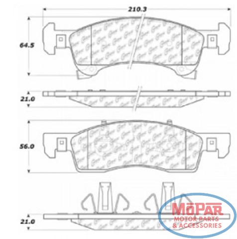 10209340 Centric Parts Колодки передние