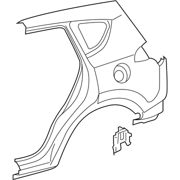 Крыло заднее правое 616010R070 Toyota