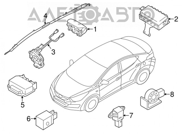 Контактное кольцо подушки безопасности Tqparts TQ10359 цена, от 30.48 USD