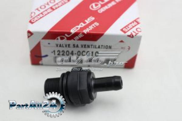 122040C010 Toyota válvula pcv de ventilação dos gases de cárter