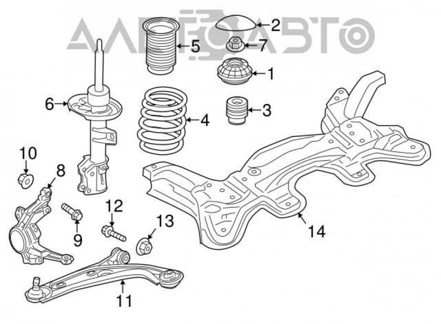 Передний нижний рычаг Chrysler 4877742AD