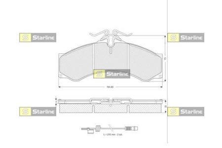 Купить BDS061 Starline Колодки тормозные