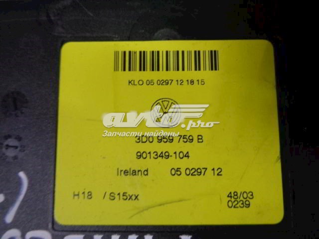 3D0959759B VAG 