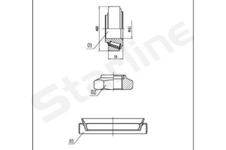 Купить LO00919 Starline Подшипник задней ступицы