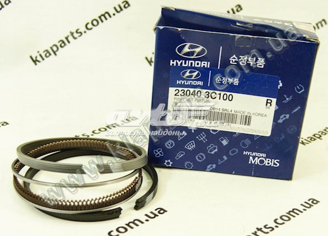 Кольца поршневые комплект на мотор, STD. Hyundai/Kia 230403C100