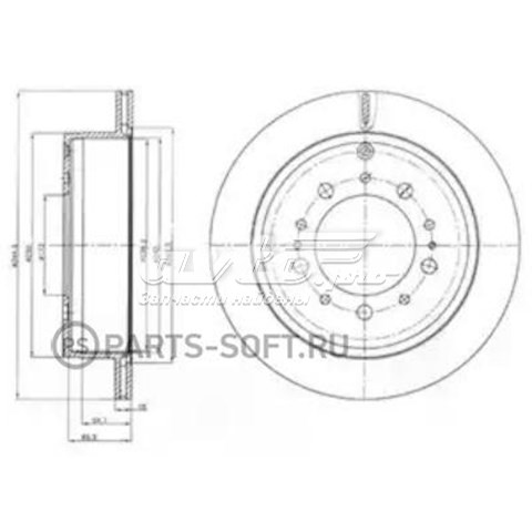 Тормозные диски BG4275 Delphi