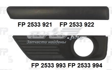 Купить FP2533922 FPS Молдинг бампера переднего правый