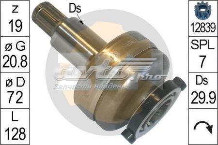 Купить ZN1658 ZEN Бендикс стартера