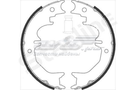 BC08850 Starline Тормозные колодки ручника