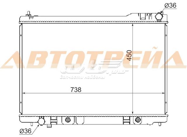 Радиатор NS0009FX45 SAT