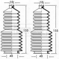 Пыльник рулевой BORG&BECK BSG3174