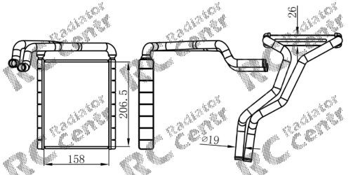 Купить 97138F2000 HCC Радиатор печки