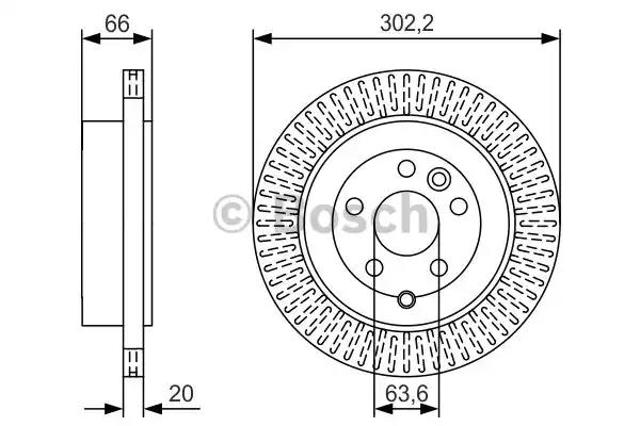 Купить 0986479U44 Bosch Диск тормозной задний