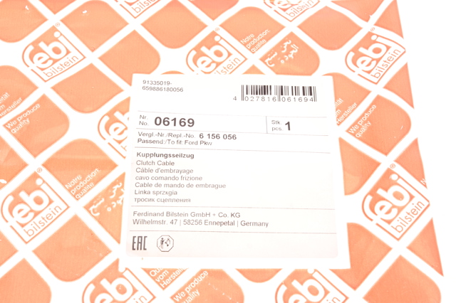 Трос сцепления 6169 Febi