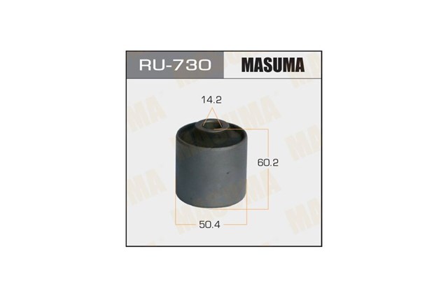 Сайлентблок заднего продольного верхнего рычага RU730 Masuma