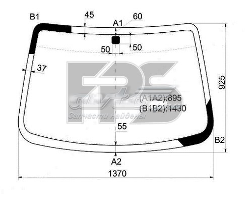 Лобовое стекло 96442459 General Motors