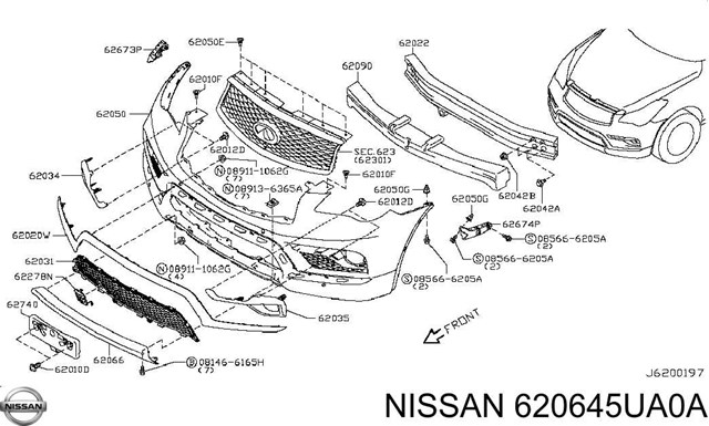  620645UA0A Nissan