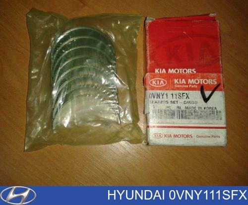 0VNY111SFX Hyundai/Kia folhas inseridas de cambota de biela, kit, 2ª reparação ( + 0,50)