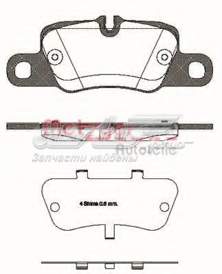 Колодки тормозные задние дисковые METZGER 140100