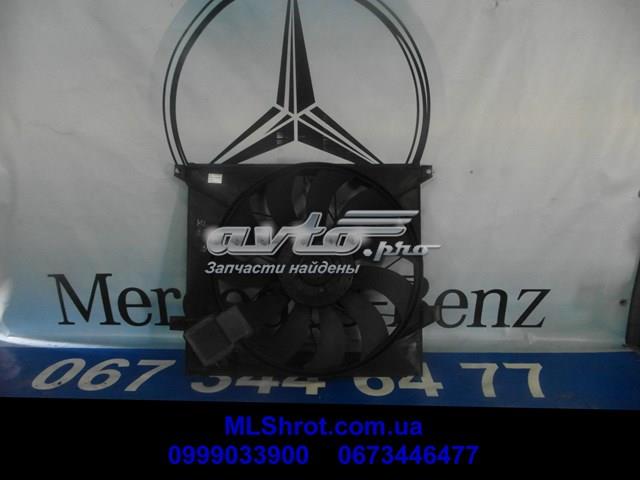 A1635000293 Mercedes difusor do radiador de esfriamento, montado com motor e roda de aletas