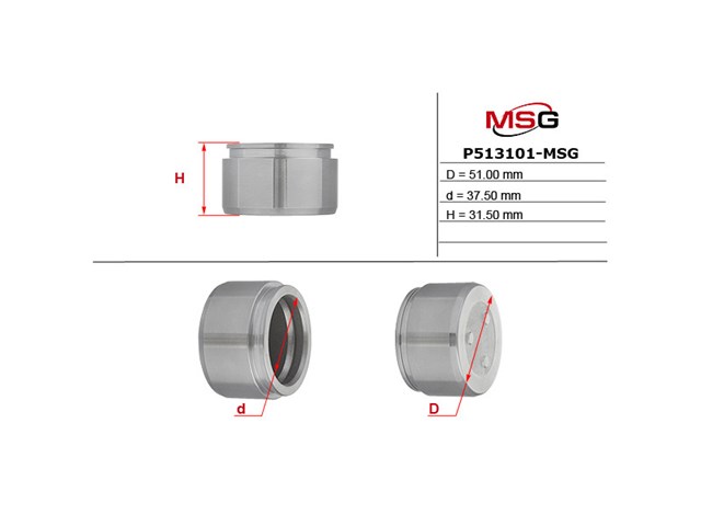 Поршень суппорта переднего MSG P513101MSG