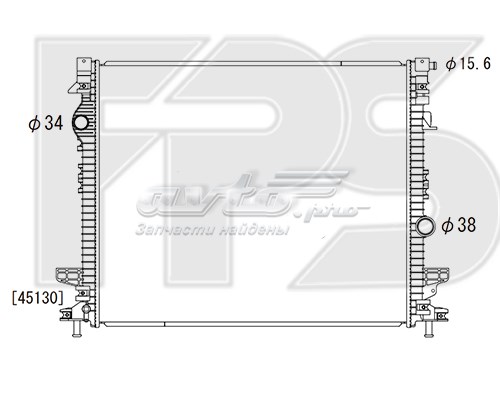 FP 28 A615-KY Koyorad radiador de esfriamento de motor