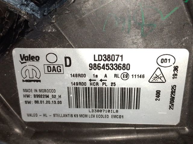 9864533680 Peugeot/Citroen 