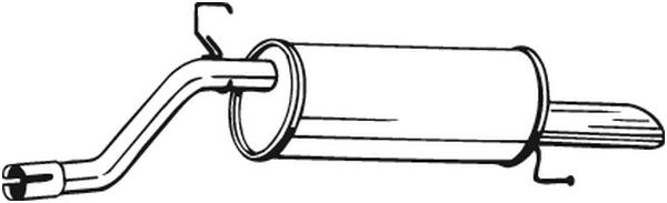 BS185313 Bosal silenciador, parte traseira