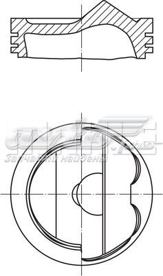Поршня на 1 цилиндр, STD Mahle Original 028PI00125000