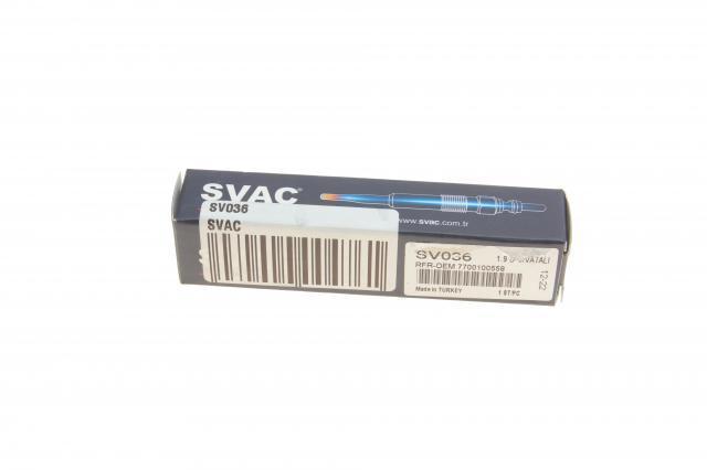 Свечи накала Svac SV036 цена, от 4.00 USD