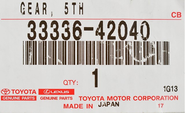 Roda dentada motriz de 5ª velocidade Toyota RAV4 III A3