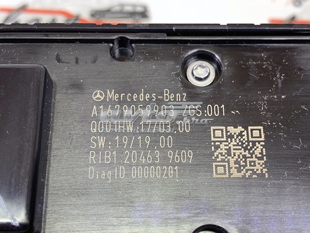 A16790599037N49 Mercedes Кнопки переднего левого стекло подъёмника
