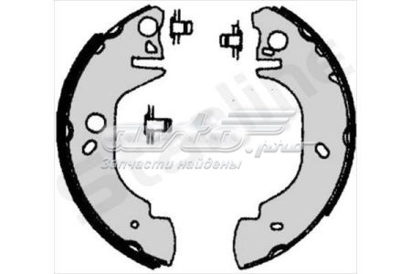 BC06760 Starline Барабанные тормозные колодки