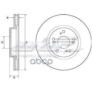 BG4698C Delphi disco do freio dianteiro