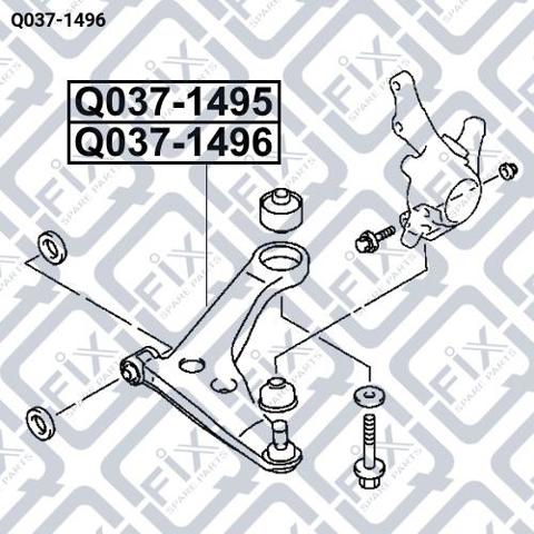 Рычаг передний нижний левый Q-fix Q0371496