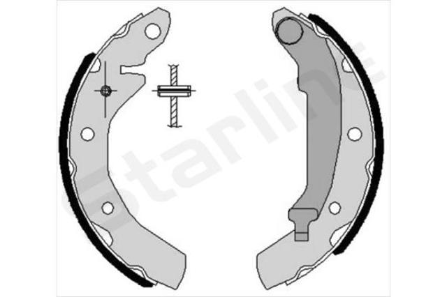 Тормоза рабочие задние ножные и тормозные барабаны Starline BC07260 цена, от 15.95 USD