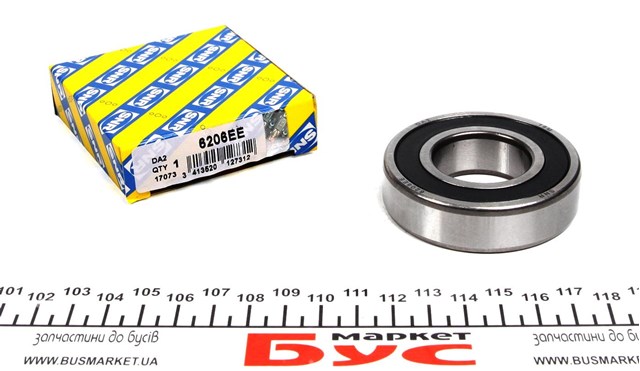 Подшипники коробки передач КПП SNR 6206EE цена, от 7.47 USD