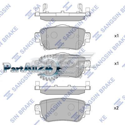 Задние дисковые колодки Sangsin SP4140