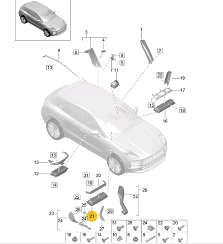  95B880842 Porsche