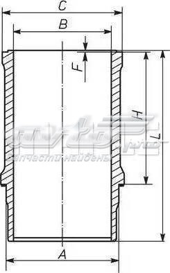 Гильза поршневая 209WN2201 Mahle Original