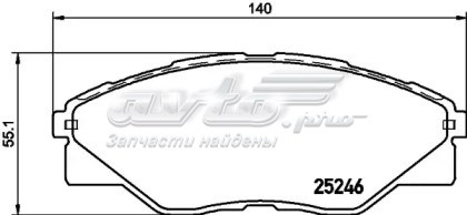 NP1061 Nisshinbo колодки тормозные передние дисковые