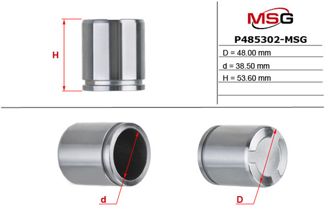 Поршень суппорта тормозного, переднего MSG P485302MSG цена, от 6.05 USD