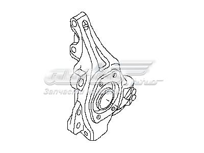 Цапфа (поворотный кулак) передний правый Nissan/Infiniti 400145RF0A цена, от 202.71 USD