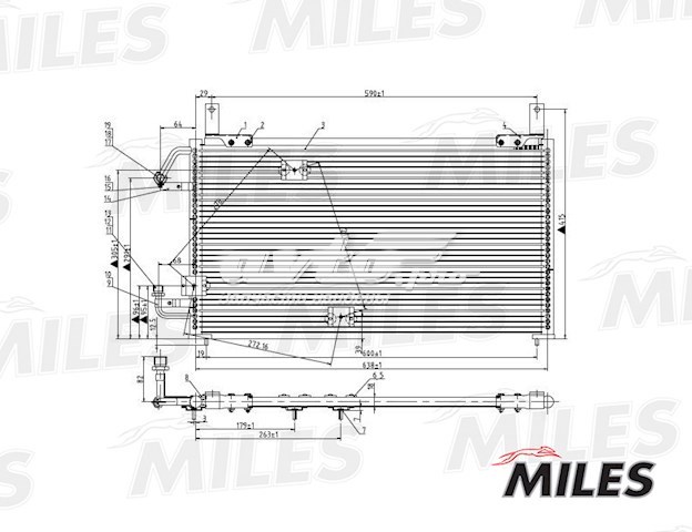 Радиатор кондиционера ACCB005 Miles
