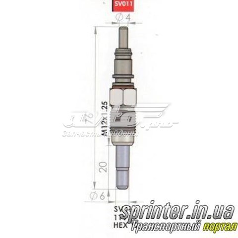 Купить Свечи подогрева антифриза Рено Меган III KZ0, KZ1