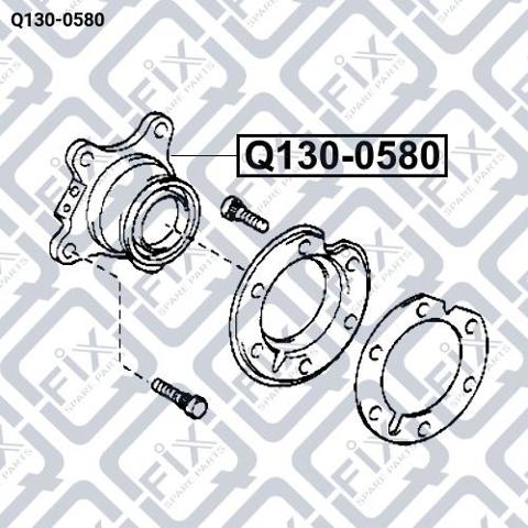 Ступица задняя правая Q-fix Q1300580