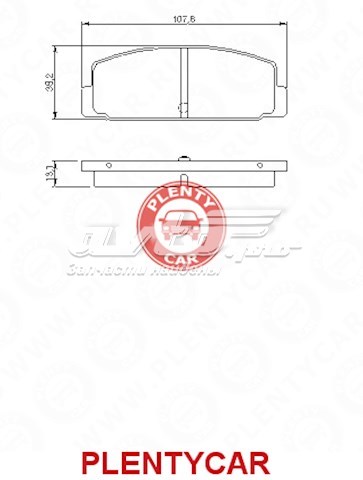 Колодки тормозные задние дисковые MASUMA MS5203