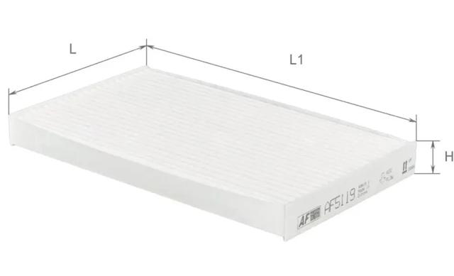 Фильтр воздушный отопителя Alpha Filter AF5119 цена, от 2.28 USD