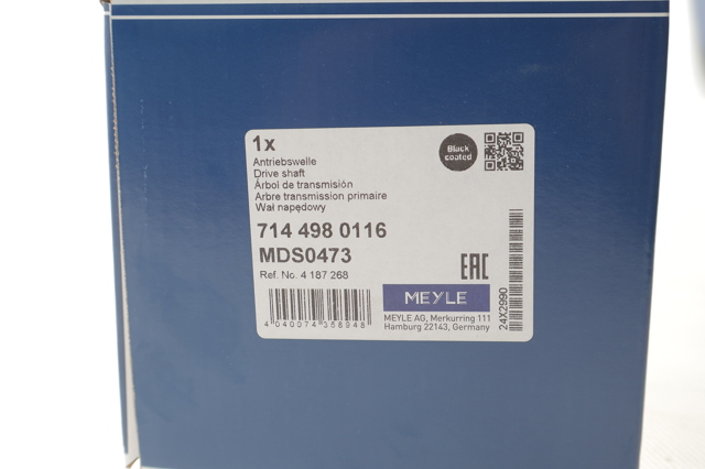 XS4W3B437BB Ford Полуось передняя левая